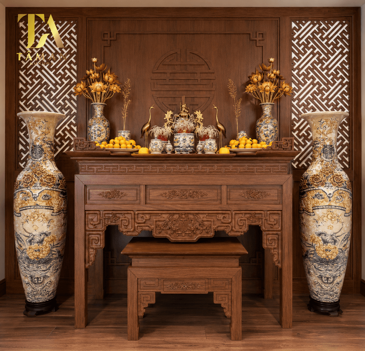 BÀN THỜ GIA TIÊN GỖ MÍT CAO CẤP - GT10 BÀN THỜ GIA TIÊN GỖ MÍT CAO CẤP - GT10