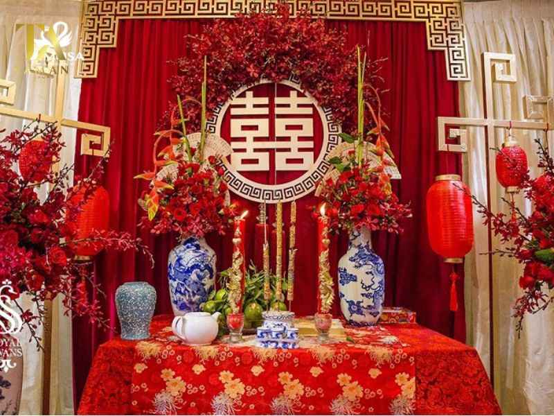 Lưu Ý Cách Trang Trí Bàn Thờ Gia Tiên Đám Cưới Cần chuẩn bị gì khi trang trí bàn thờ ngày cưới?