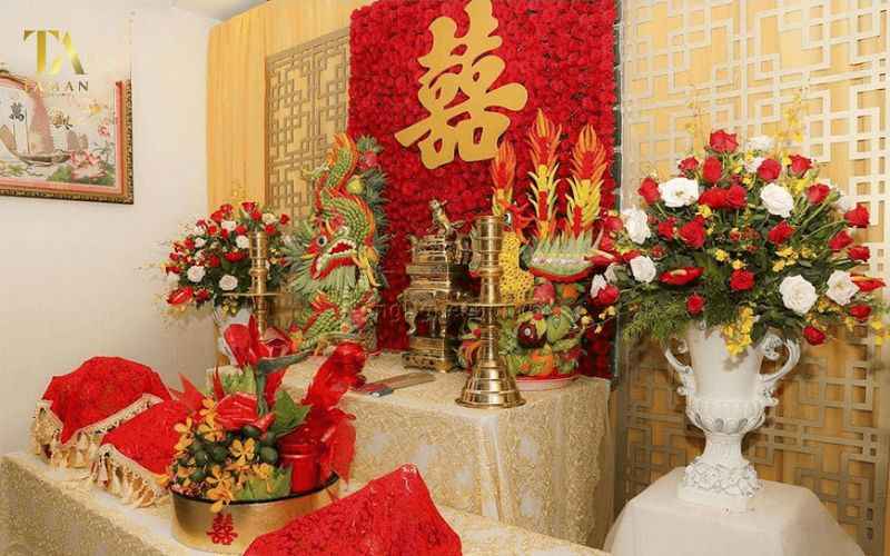Lưu Ý Cách Trang Trí Bàn Thờ Gia Tiên Đám Cưới Có nhất thiết phải trang trí bàn thờ ngày cưới không?
