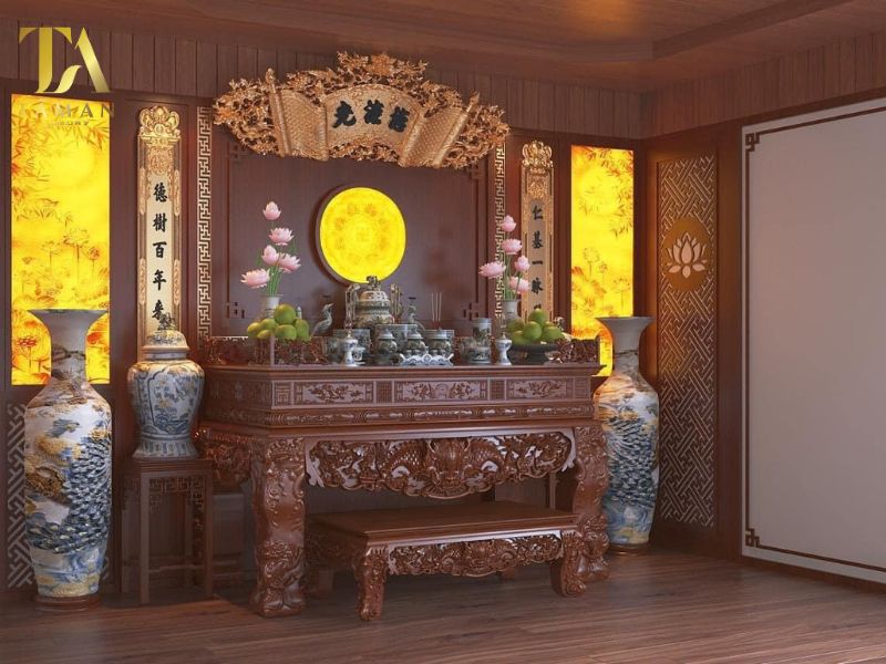 Địa Chỉ Mua Bàn Thờ Gia Tiên Ở Hà Nội Chất Lượng Kích thước của bàn thờ gia tiên theo đúng phong thủy