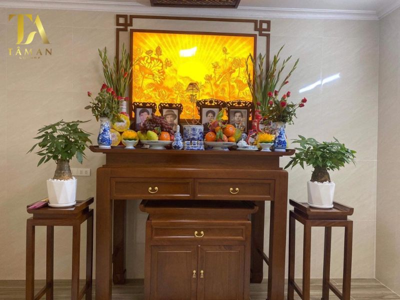 Kiểu dáng của bàn thờ đẹp và sang trọng
