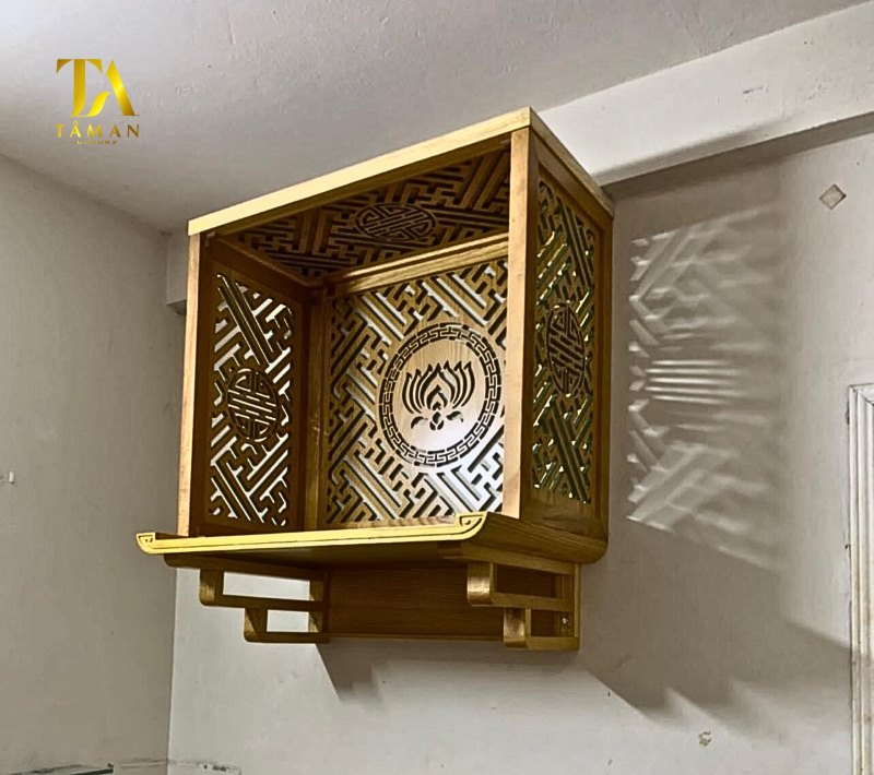 Địa Chỉ Bán Bàn Thờ Chung Cư Giá Rẻ Quân Nam Từ Liêm Mẫu bàn thờ chung cư dáng treo tường nhỏ gọn, hiện đại 2024