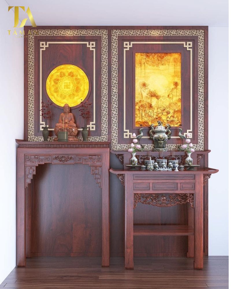 Địa Chỉ Mua Bàn Thờ Gia Tiên Ở Hà Nội Chất Lượng Mẫu bàn thờ đứng đẹp và sang trọng