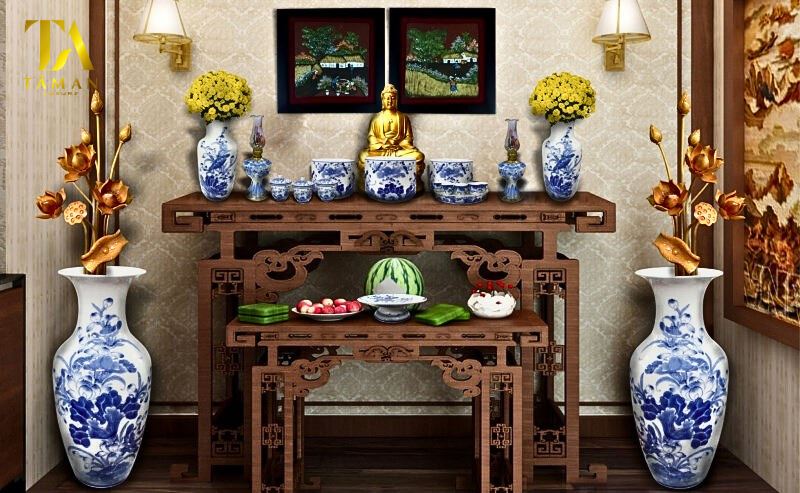 Địa Chỉ Mua Bàn Thờ Gia Tiên Đẹp Tại HH Linh Đàm Mẫu bàn thờ gia tiên đẹp tại HH Linh Đàm