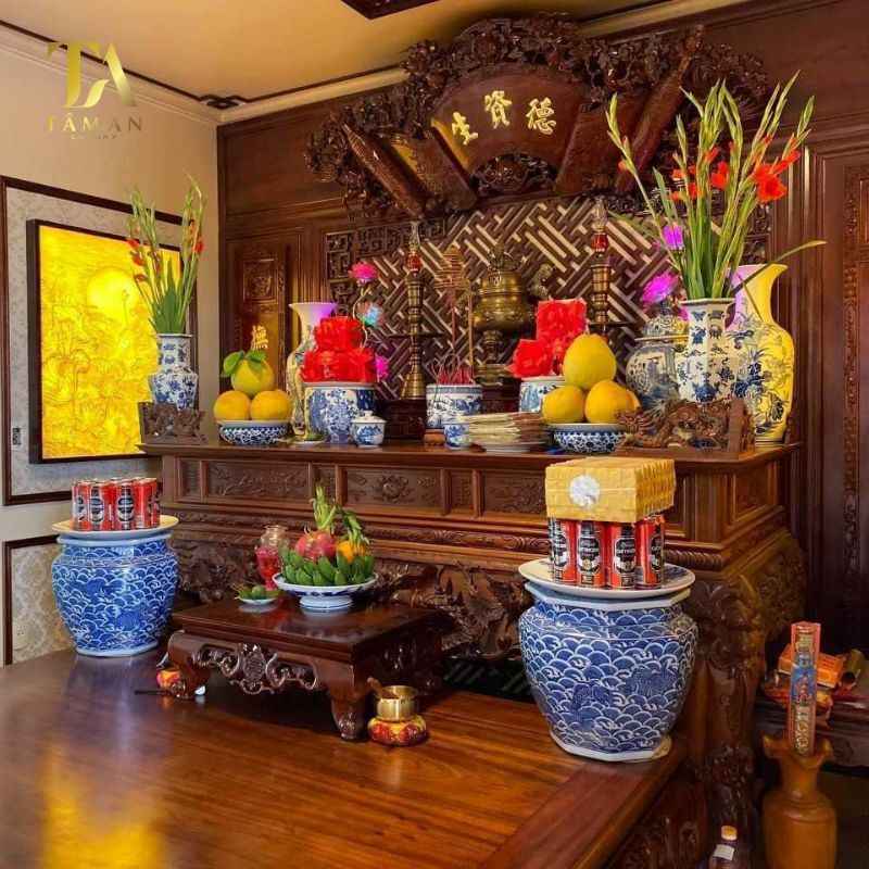Sắp Xếp Bàn Thờ Gia Tiên Đúng Cách Chuẩn Phong Thủy Nguyên tắc sắp xếp bàn thờ gia tiên chuẩn phong thủy