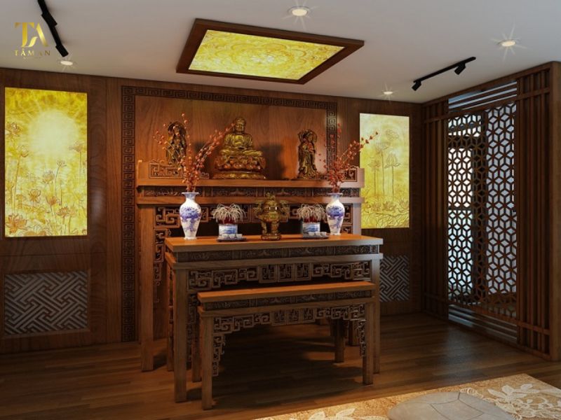 Sắp xếp bàn thờ gia tiên 3 cấp như thế nào?