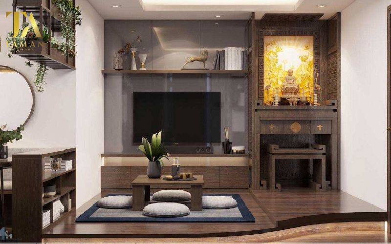Địa Chỉ Mua Bàn Thờ Chung Cư Tại Vinhome Ocean Thiết kế bàn thờ đứng ở chung cư nhỏ gọn và tiện lợi