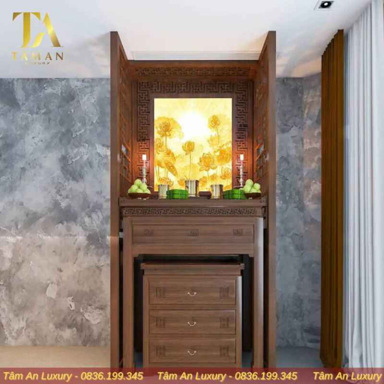 Mẫu Bàn Thờ Chung Cư Tại Vincom Bắc Từ Liêm- Lắp Đặt Thi Công Nhanh Khách hàng chia sẻ sự hài lòng với đội ngũ thi công lắp đặt