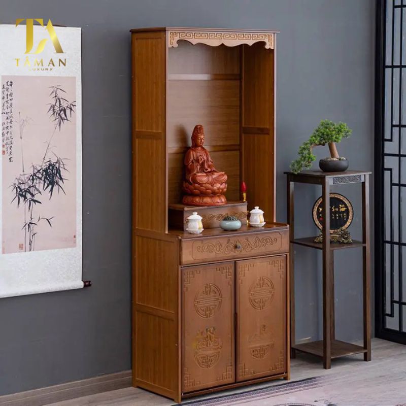 Mẫu phòng thờ phật tại Vincom Bà Triệu nhà chị Linh 