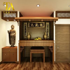 Hóa giải khi lỡ thiết kế phòng ngủ phía trước phòng thờ