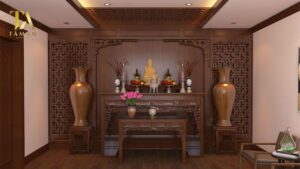 Gia chủ mệnh Thủy phòng thờ nên sơn màu gì?
