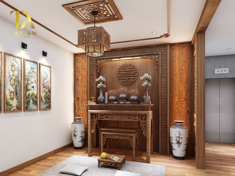 Điểm Qua 5 Nguyên Tắc Thiết Kế Phòng Thờ Cơ Bản Nhất Nguyên tắc thiết kế phòng thờ phải có đủ ảnh sáng