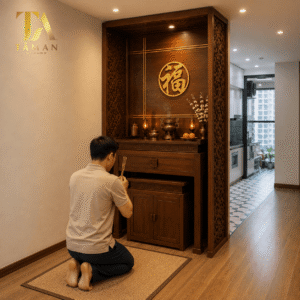 BÀN THỜ CHUNG CƯ HIỆN ĐẠI GIÁ RẺ - TA21