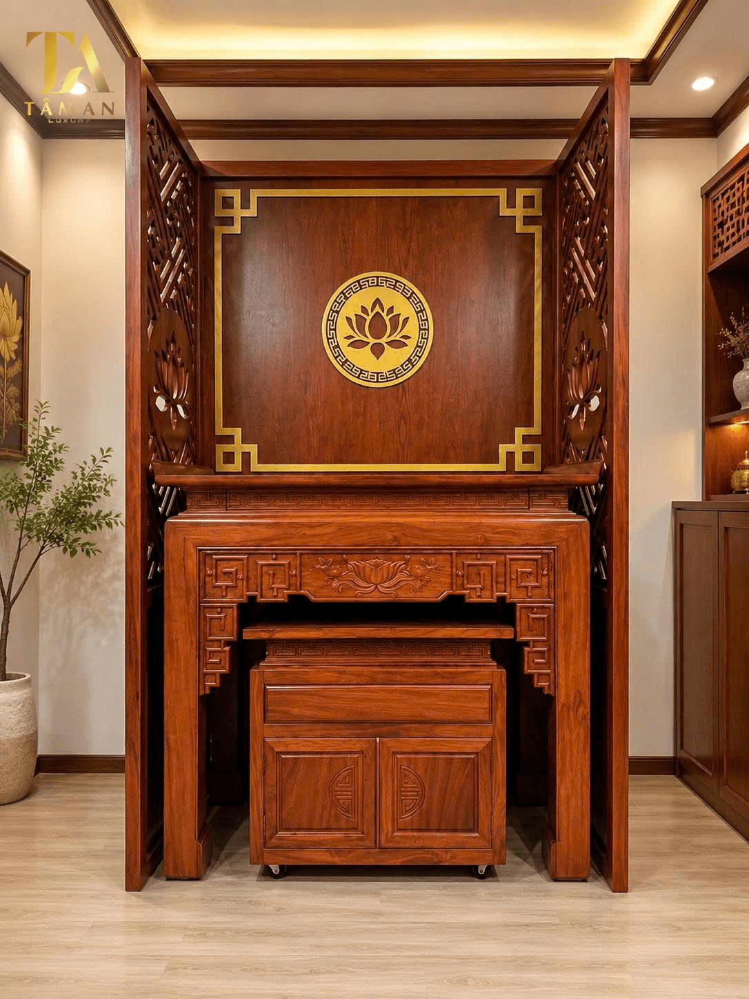 BÀN THỜ ĐỨNG CHUNG CƯ ĐƠN GIẢN - TA18 BÀN THỜ ĐỨNG CHUNG CƯ ĐƠN GIẢN - TA18