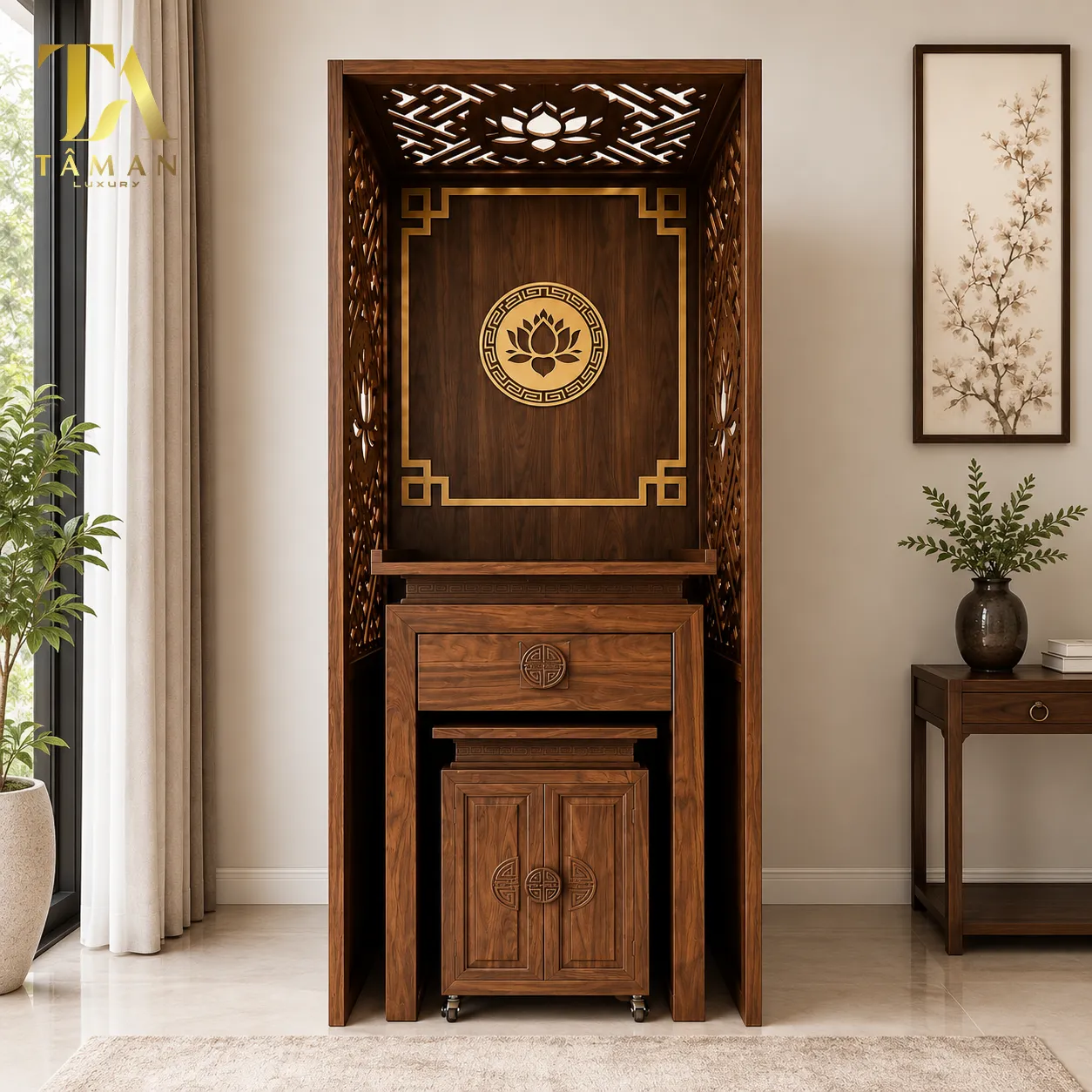 MẪU BÀN THỜ ĐỨNG CHUNG CƯ GIÁ RẺ - TA23 MẪU BÀN THỜ ĐỨNG CHUNG CƯ GIÁ RẺ - TA23