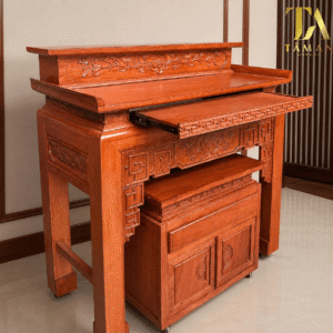 BÀN THỜ GIA TIÊN 2 TẦNG HIỆN ĐẠI CÓ TỦ - GT07