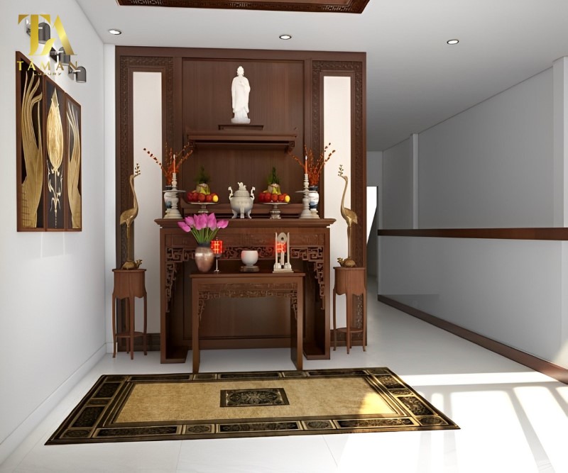 Tư Vấn Kích Thước Phòng Thờ Phù Hợp Mọi Không Gian Kích thước hợp lý cho phòng thờ đối với nhà ống