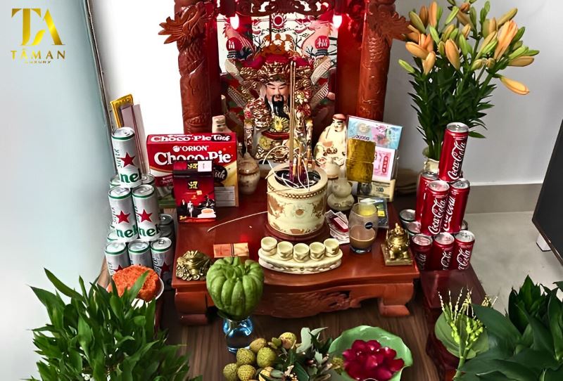 Ngày tốt thực hiện nghi lễ bao sái bàn thờ Thần Tài