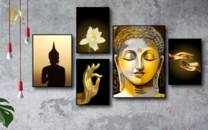 Tranh về Mẹ Quan Thế Âm, Phật Thích Ca Mâu Ni