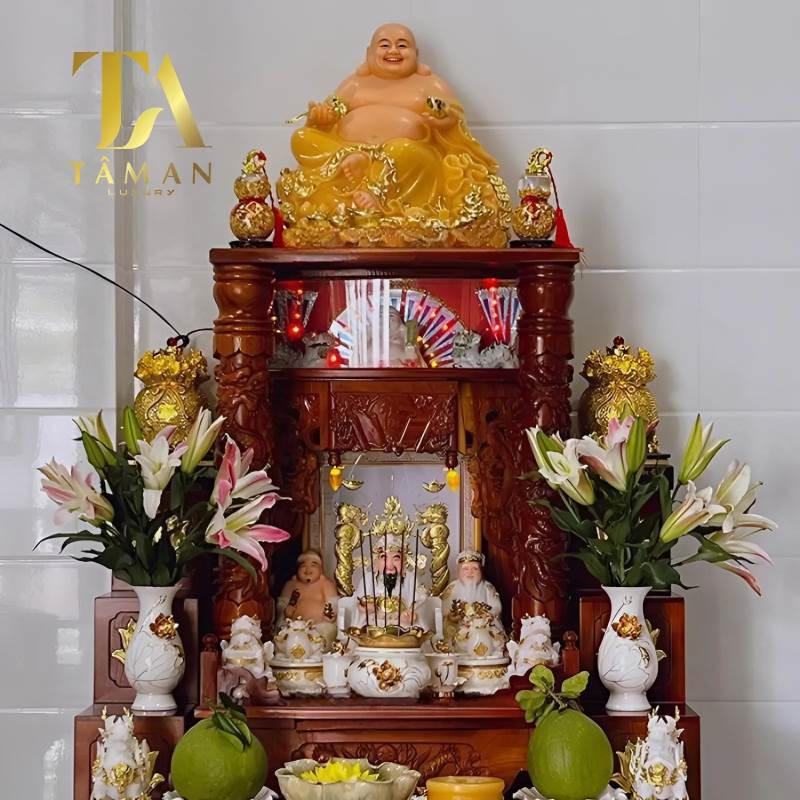 Tượng Phật Di Lạc Để Trên Bàn Thờ Thần Tài Thế Nào Cho Đúng? Tượng Phật Di Lạc Để Trên Bàn Thờ Thần Tài Thế Nào Cho Đúng?