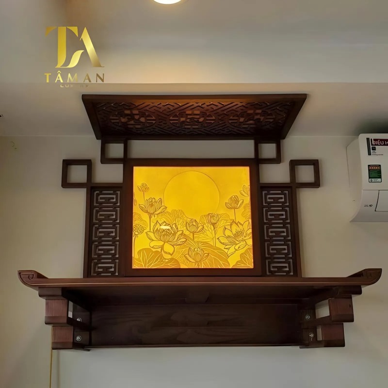Hướng Dẫn Chọn Tranh Bàn Thờ Treo Tường Phù Hợp Với Không Gian Kích thước tranh bàn thờ mang lại tài lộc