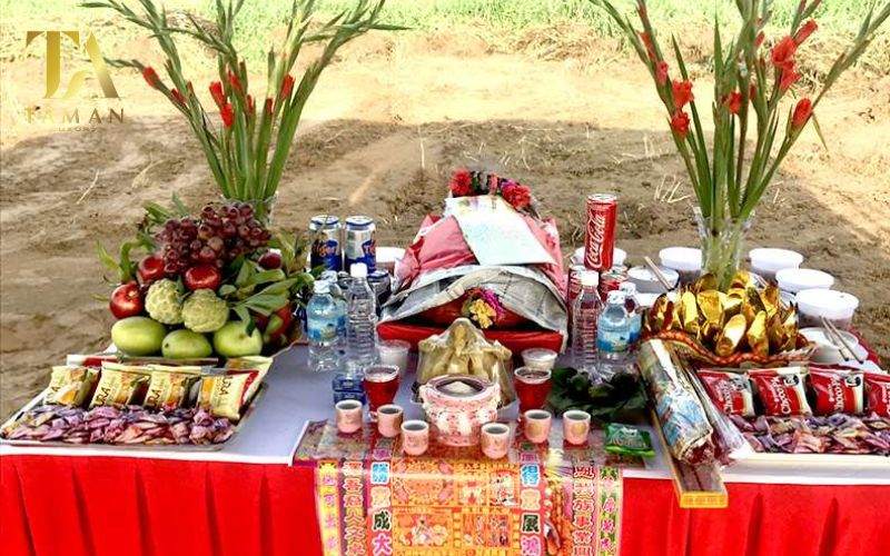 Bài Văn Khấn Động Thổ Xây Sửa Nhà Đầy Đủ Nhất Lễ vật, vật phẩm làm lễ cúng động thổ