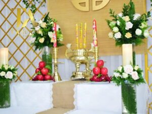 Gợi Ý Mẫu Hoa Cắm Bàn Thờ Ngày Cưới Đẹp, Hợp Ý