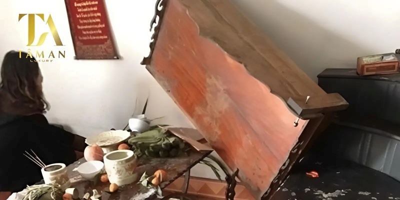 Bàn thờ ông Táo bị đổ sập được xem là một lời cảnh báo