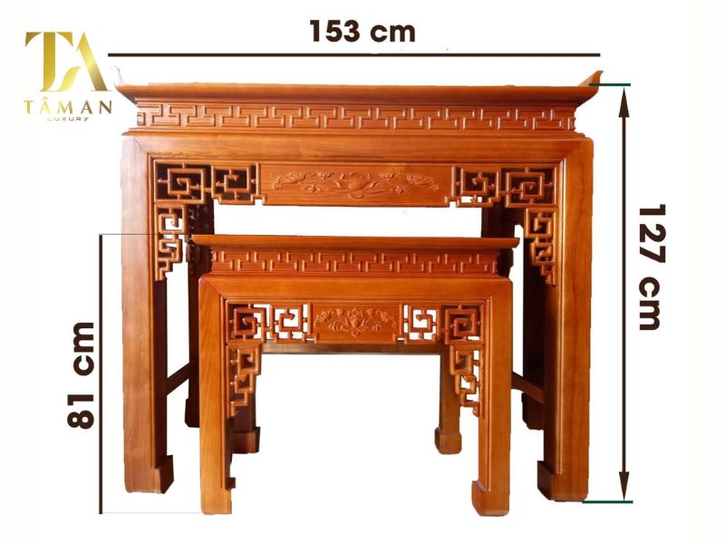 Hướng cách tra kích thước lỗ ban bàn thờ