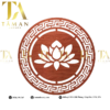 Ốp Tường Trang Trí Phòng Thờ, Bàn Thờ Cắt CNC Hình Ngọc Sen – C14