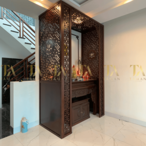 Vách Ngăn CNC Phòng Thờ Chung Cư Gỗ Đẹp - VN125