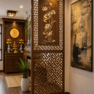 Vách Ngăn Trang Trí Bàn Thờ CNC - VN782
