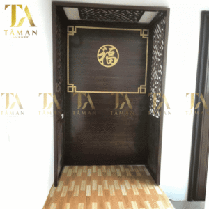 Vách Ngăn Phòng Thờ Chữ Vạn Cao Cấp - VN250