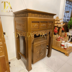 Bàn Thờ Chung Cư Hiện Đại Gỗ Sồi - TA388